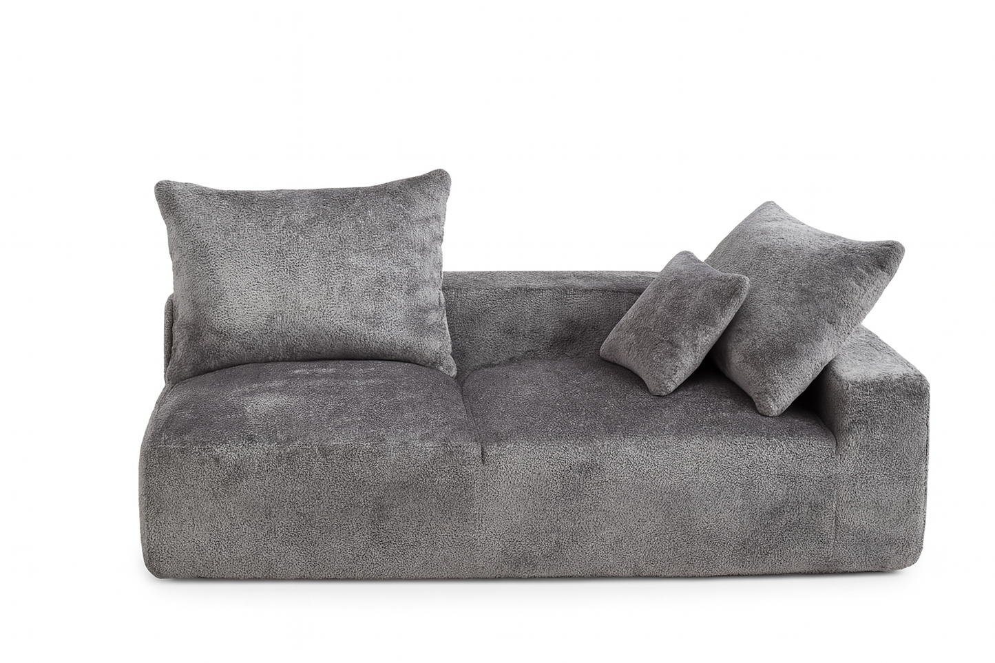 Lunara Sofa – Cloud-Inspired Chenille Chaise in Soft Ivory