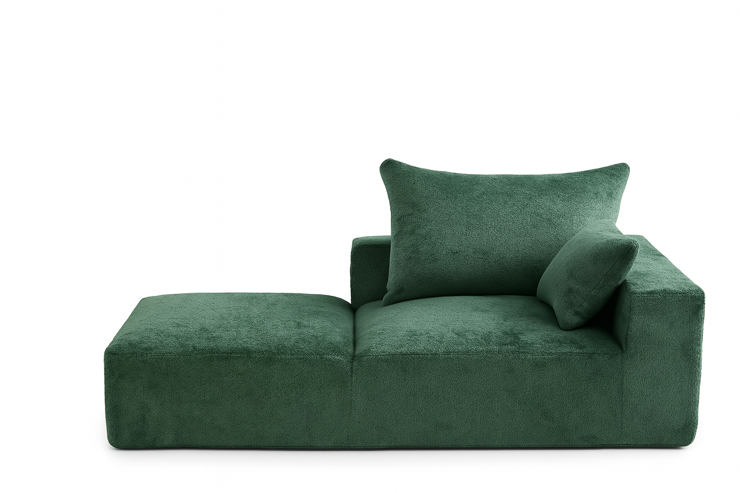 Lunara Sofa – Cloud-Inspired Chenille Chaise in Soft Ivory