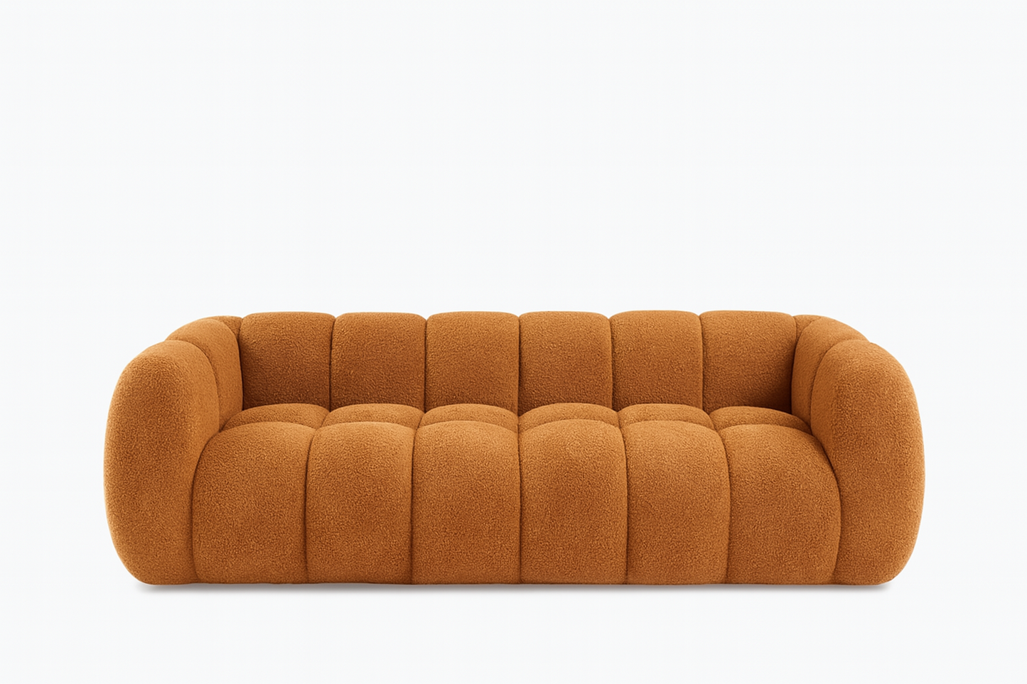 Cavallo Sofa – Luxe Bouclé Cloud Couch with Deep Tufted Seating & Sculpted Silhouette