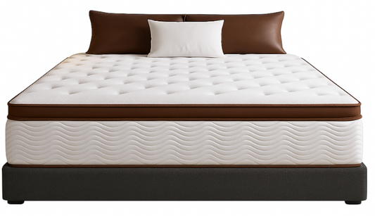 Airelle Luxe Mattress – Euro Top Comfort with Zoned Coil Support and Cooling Gel Layers